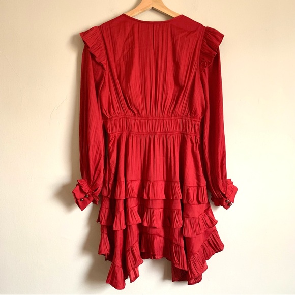 Anthropologie Red Mini Dress NWT - Picture 3 of 15